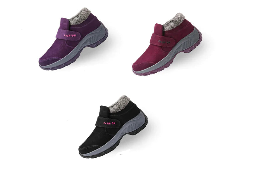 Warm Women's Cushion Sole Non-Slip Sports Shoes