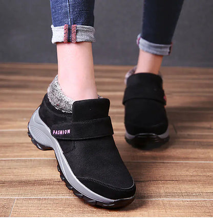Warm Women's Cushion Sole Non-Slip Sports Shoes