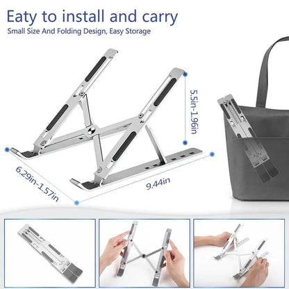 Foldable Laptop Stand Adjustable Notebook Stand Portable Laptop - Shaikat And Zuthi’s Tech Ideas