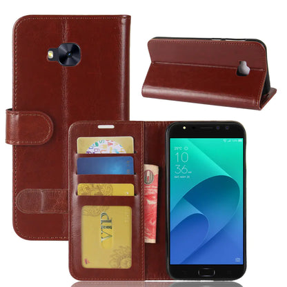 Asus Phone Case, Crazy Horse Texture Wallet Cover