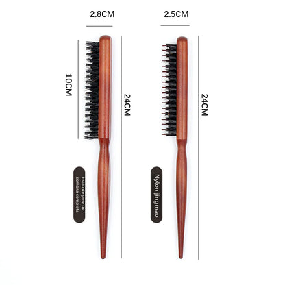 Cross-Border Three-Row Wooden Hair Styling Comb