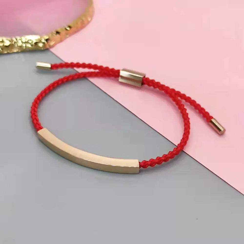 Adjustable Titanium Steel Hollow Elbow Braid Bracelet