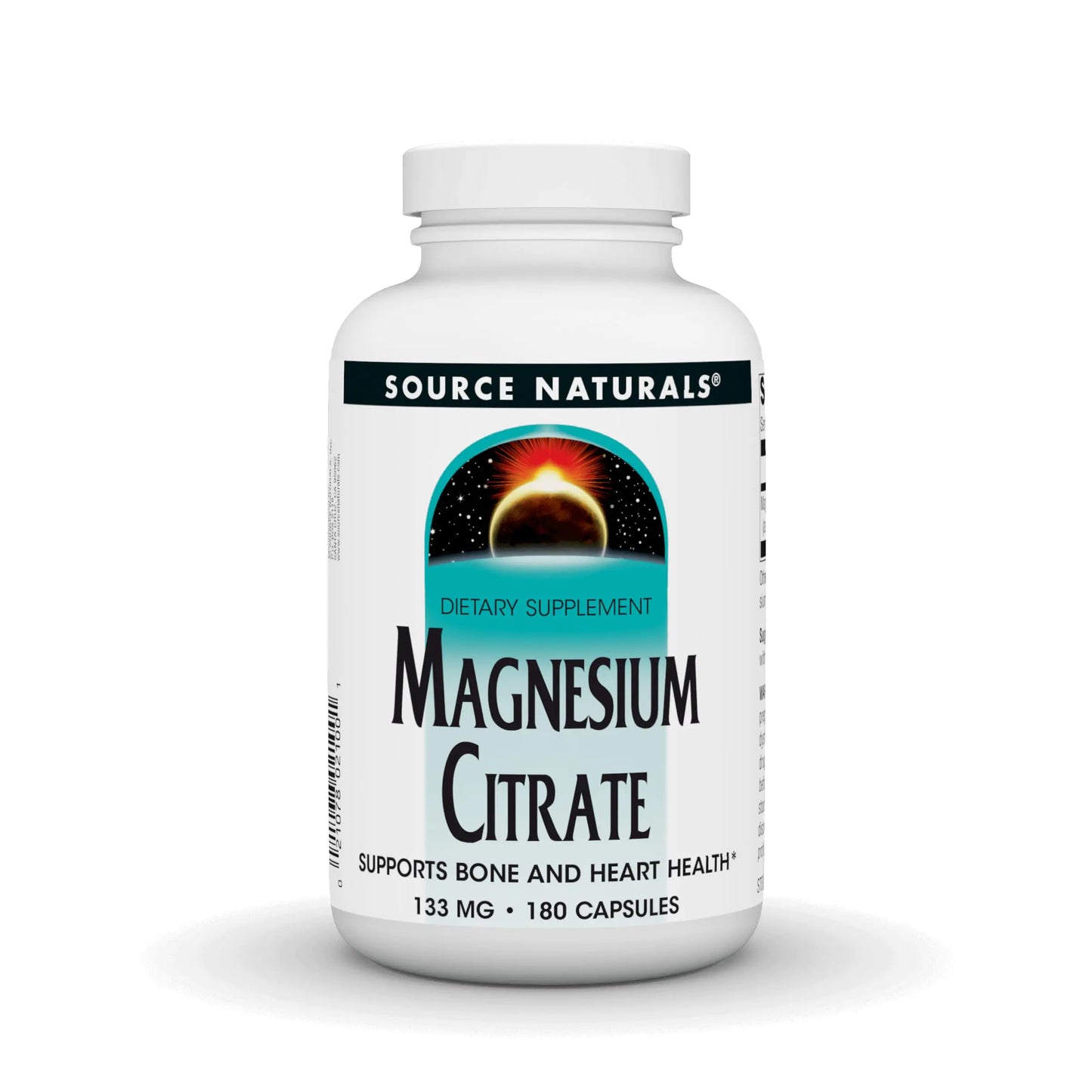 Source Naturals Magnesium Citrate Supports Bone and Heart Health* 133 mg - 180 Capsules