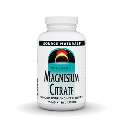 Source Naturals Magnesium Citrate Supports Bone and Heart Health* 133 mg - 180 Capsules