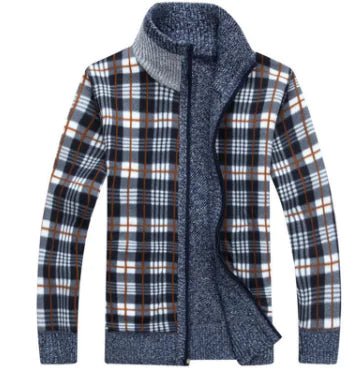 Men's Knit Cardigan Sweater, Thick and Fleece Lined - Shaikat And Zuthi’s Tech Ideas