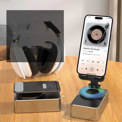 Mobile Phone Bracket Audio Two - in - one Rotating Foldable - Shaikat And Zuthi’s Tech Ideas