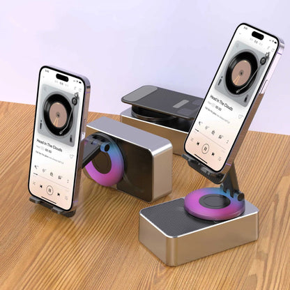 Mobile Phone Bracket Audio Two - in - one Rotating Foldable - Shaikat And Zuthi’s Tech Ideas