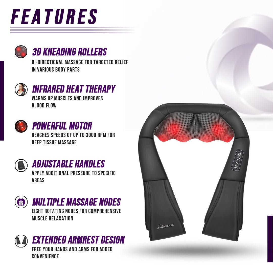 Neck and Shoulder Massager w/Heat - Shaikat And Zuthi’s Tech Ideas