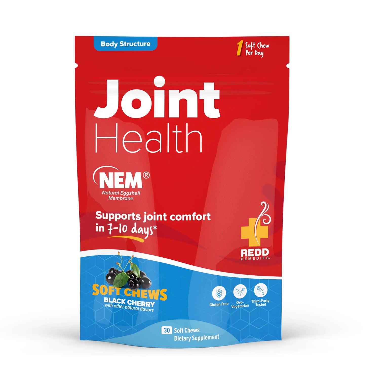 Redd Remedies Joint Health Soft Chews Fast-Acting Comfort with Collagen and Hyaluronic Acid 30 Soft Chews