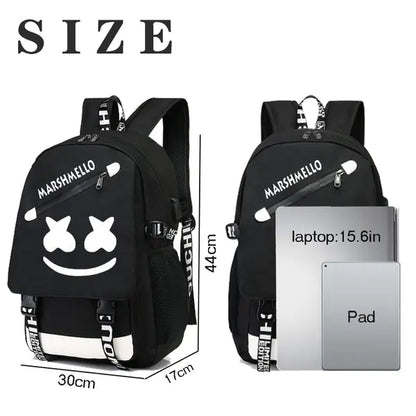 Glow-in-the-Dark Backpack for Students and Casual Use