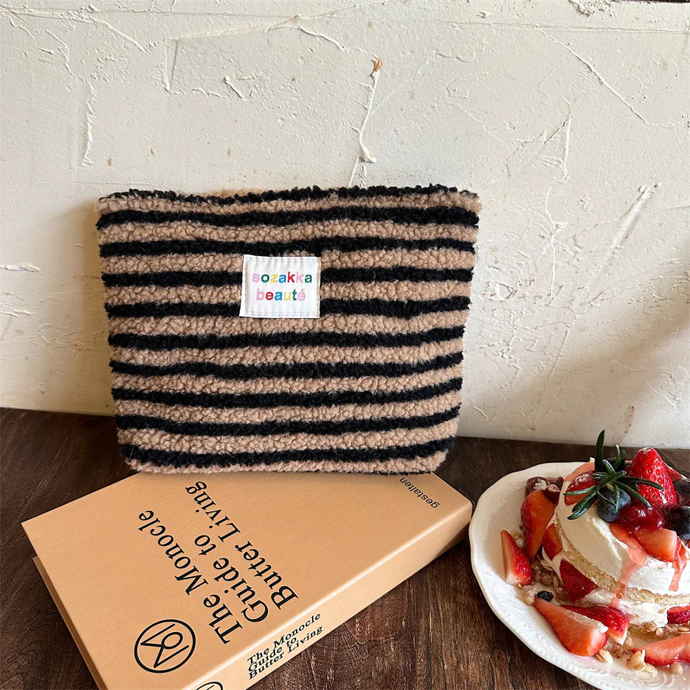 Plush Cosmetic Storage Bag