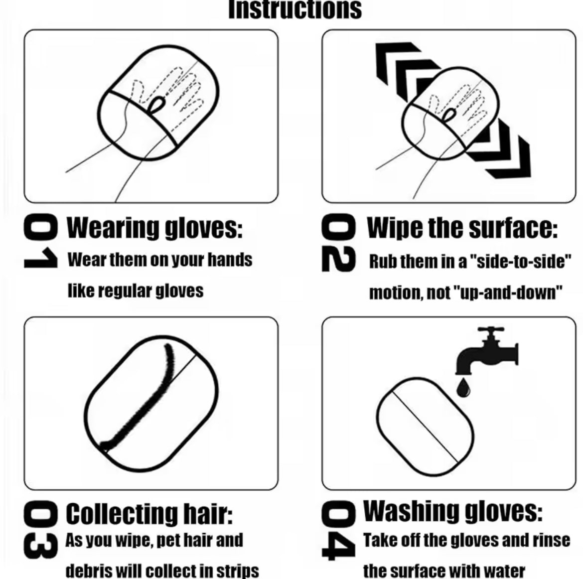 Pet Electrostatic Hair Removal Gloves Two - way Bristle Remover Hair Removal Brush Sticky Hair Artifact Cat Hair Gloves Cat Hair Removal Comb - Shaikat And Zuthi’s Tech Ideas