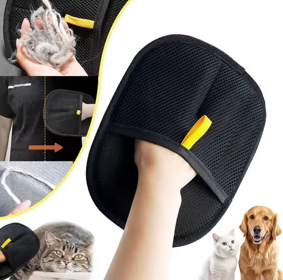Pet Electrostatic Hair Removal Gloves Two - way Bristle Remover Hair Removal Brush Sticky Hair Artifact Cat Hair Gloves Cat Hair Removal Comb - Shaikat And Zuthi’s Tech Ideas