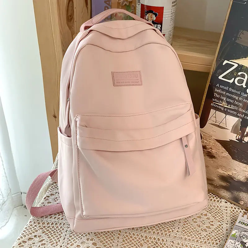 Stylish Minimalist Backpack for Students and Girls