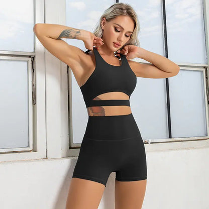 Recycled Fabric Beauty Back Yoga Two - Piece Fitness Set - Shaikat And Zuthi’s Tech Ideas