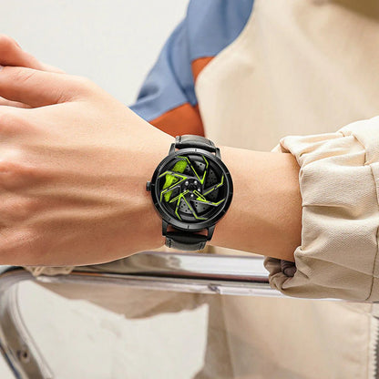 Rotating Wheel Rim Dial Watch - Shaikat And Zuthi’s Tech Ideas