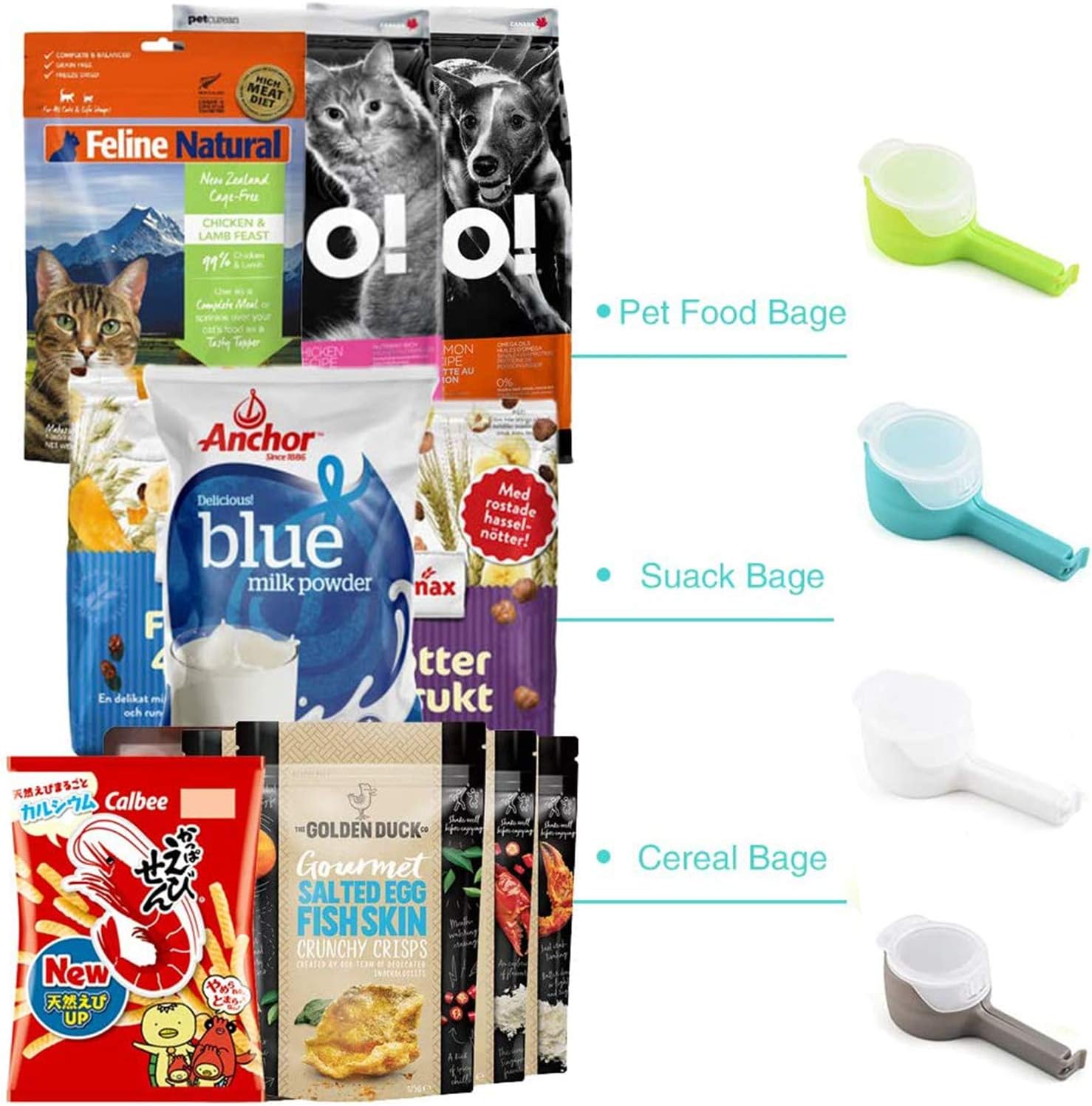 Sealing Clip Food Snack Bag Snack Sealing Clip Fresh Keeping Sealer Clamp Plastic Food Saver Travel Kitchen Gadgets Seal Pour Food Storage Bag Cap Clip - Shaikat And Zuthi’s Tech Ideas