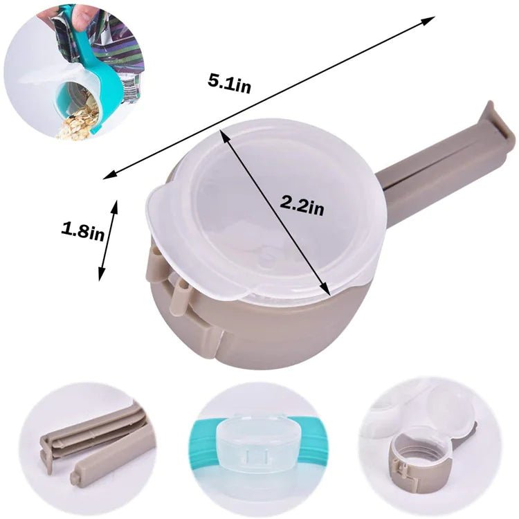 Sealing Clip Food Snack Bag Snack Sealing Clip Fresh Keeping Sealer Clamp Plastic Food Saver Travel Kitchen Gadgets Seal Pour Food Storage Bag Cap Clip - Shaikat And Zuthi’s Tech Ideas