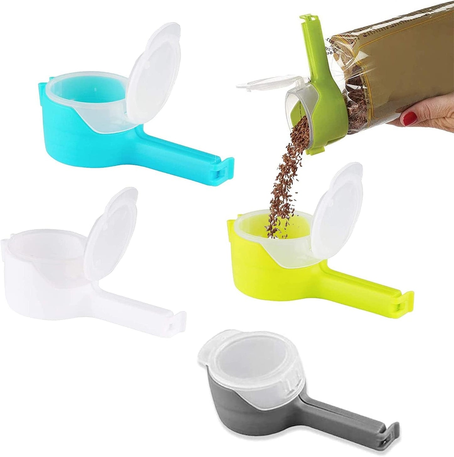 Sealing Clip Food Snack Bag Snack Sealing Clip Fresh Keeping Sealer Clamp Plastic Food Saver Travel Kitchen Gadgets Seal Pour Food Storage Bag Cap Clip - Shaikat And Zuthi’s Tech Ideas