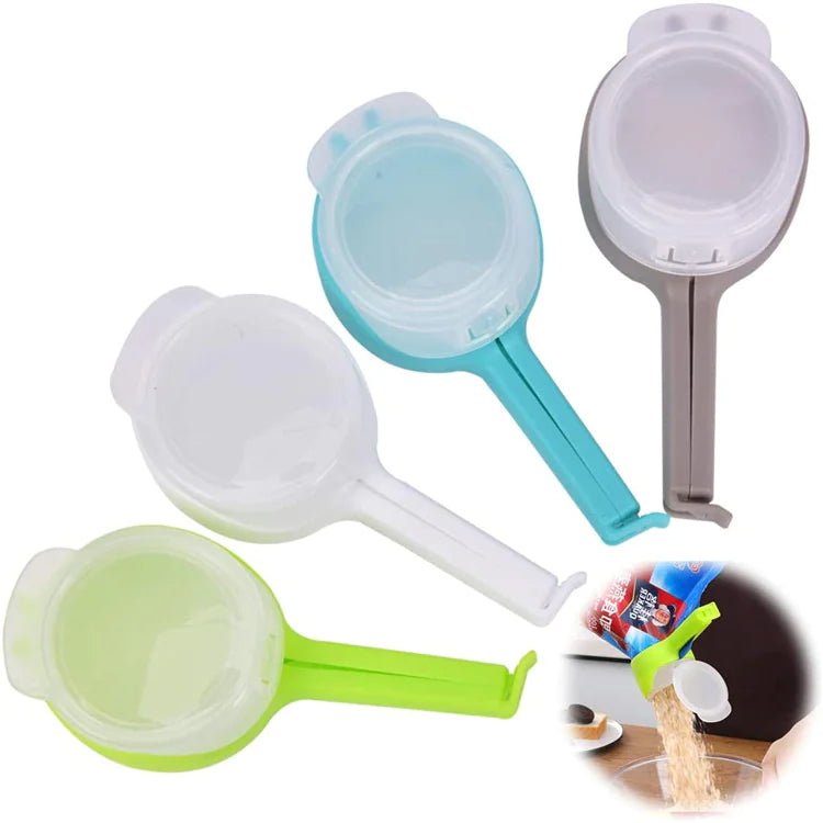 Sealing Clip Food Snack Bag Snack Sealing Clip Fresh Keeping Sealer Clamp Plastic Food Saver Travel Kitchen Gadgets Seal Pour Food Storage Bag Cap Clip - Shaikat And Zuthi’s Tech Ideas