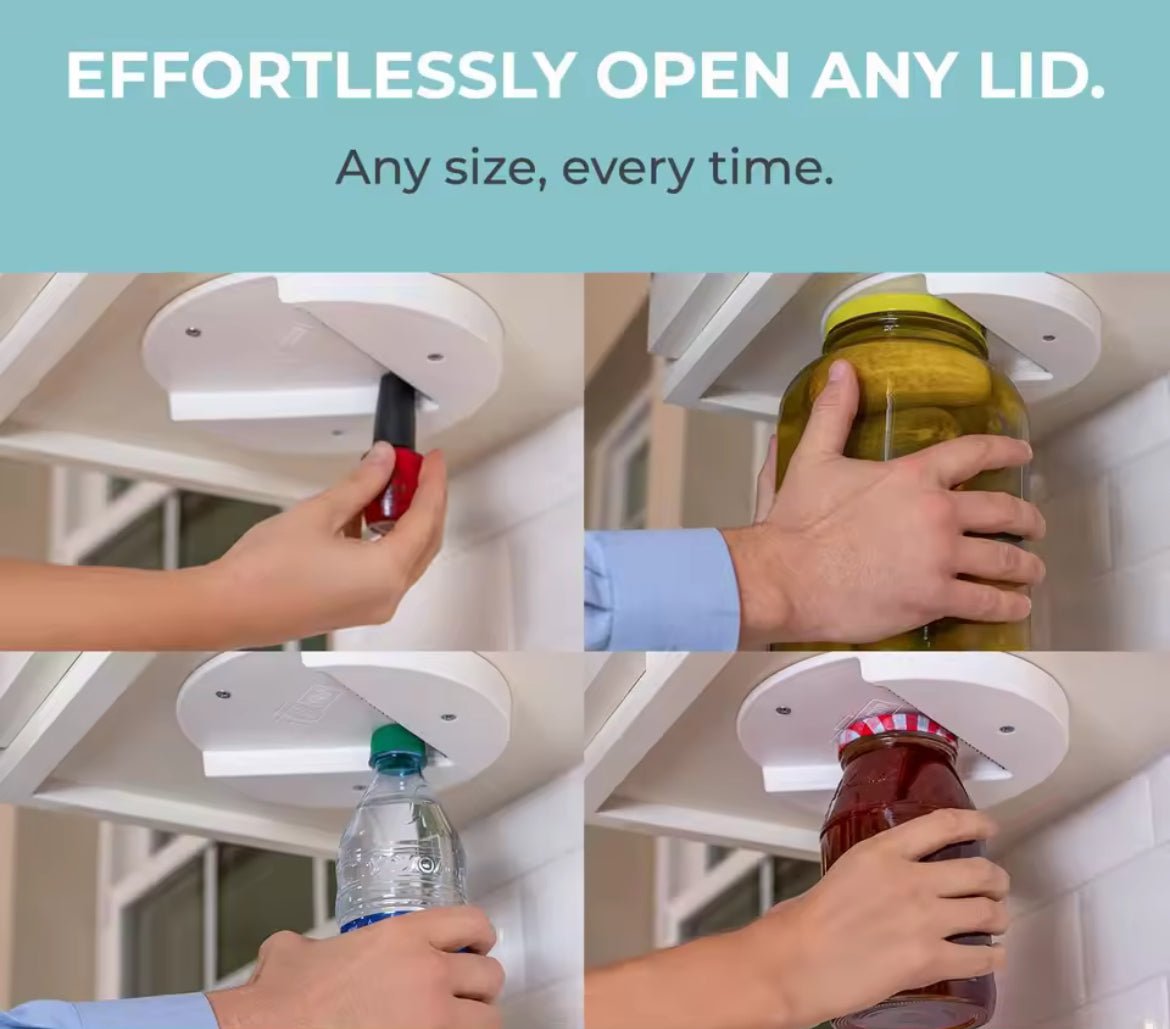 Under Cabinet Jar Opener for Weak Hands, for Seniors w/ Arthritis，Opener - Can Openers for Seniors w/ Arthritis Kitchen - Shaikat And Zuthi’s Tech Ideas