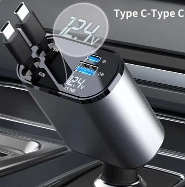 USB - C Retractable Car Charger - Shaikat And Zuthi’s Tech Ideas