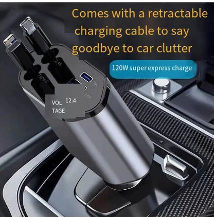 USB - C Retractable Car Charger - Shaikat And Zuthi’s Tech Ideas