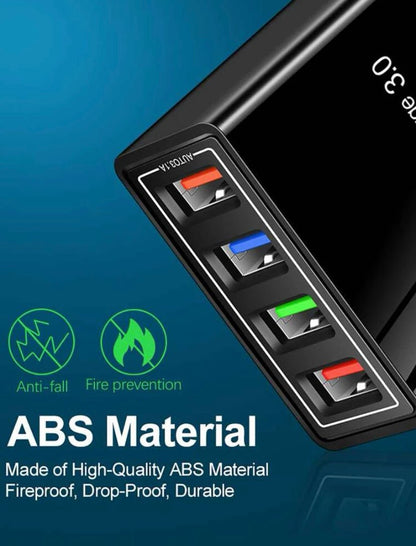 USB Wall Charger Plug Block Cube 4 Port Portable Quick Charger - Shaikat And Zuthi’s Tech Ideas