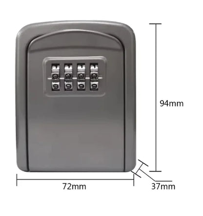 Key Lock Box for Outside – Heavy-Duty Waterproof Key Safe with 5-Key Capacity & Resettable Code for Home, Garage, Airbnb & Emergency Access
