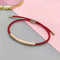 Rose Gold Wine Red Rope
