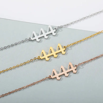 Stainless Steel Personal Lucky Angel Digital Bracelet